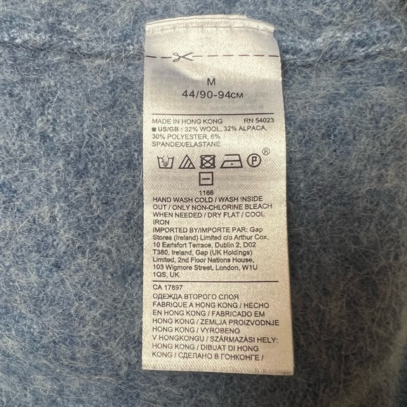 Banana Republic Puff-Sleeve Wool Alpaca Blend Sweater Top - Picture 5 of 6